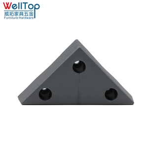Patas triangulares de <span class=keywords><strong>pl</strong></span>ástico para sofá, pies de ajuste para muebles - Product Image 3