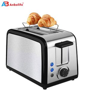 2 شريحة محمصة مع الخبز إلغاء وظيفة تذويب و 6 الخبز الظل إعدادات آلة تحميص الخبز - Product Image 2