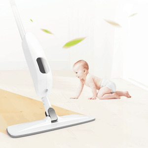 Mop Spray Girevole a 360 Gradi in Microfibra con Manico Telescopico Regolabile, Ecologico e ad Alta Capacità per Camera <span class=keywords><strong>da</strong></span> Letto e <span class=keywords><strong>Bagno</strong></span> - Product Image 3