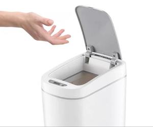 Nhựa Cảm Biến 7L Bảng Chất Thải Bin Nhỏ Hẹp Bàn Thùng Rác Tự Động Hồng Ngoại Bin - Product Image 4