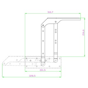 Có thể gập lại đồ nội thất hướng dẫn sử dụng chiều cao bàn có thể điều chỉnh mềm đóng lift cà phê hàng đầu bảng bản lề - Product Image 3