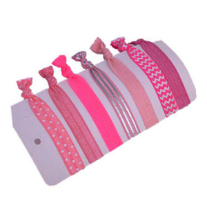 Bán buôn tóc Bow <span class=keywords><strong>Knot</strong></span> quan hệ giá rẻ tùy chỉnh đầy màu sắc chất lượng cao đàn hồi tóc Tie - Product Image 1