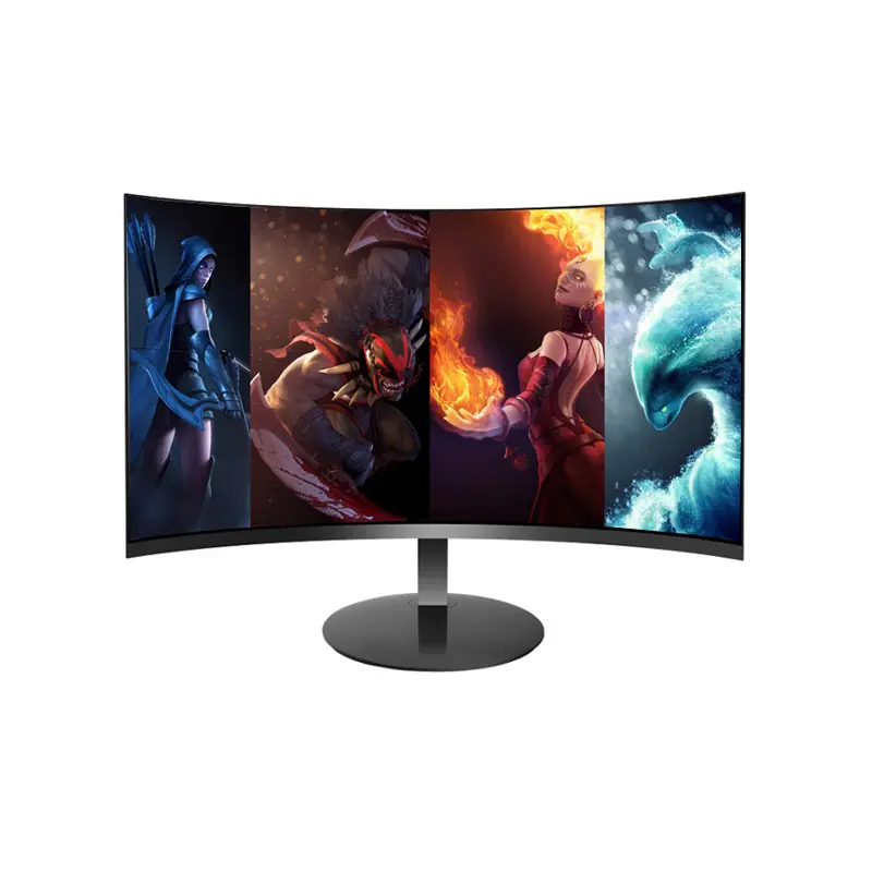 24 inch curved monitor gaming 144hz with H D MI Display Port VGA inputs