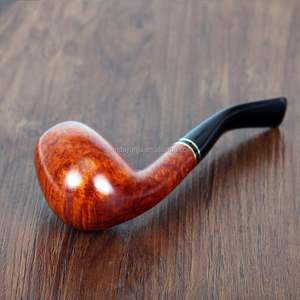 Sanda 수입 briar 파이프 담배 파이프 클래식 싸우는 곡선 파이프 담배 구운 보증 지불 보상 SD-508 - Product Image 4