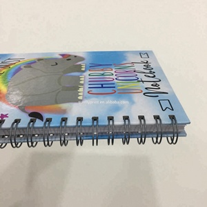 Carnet A5 personnalisé avec reliure spirale, motif <span class=keywords><strong>animaux</strong></span> amusants, journal personnalisé avec impression couleur sur papier d'art - Product Image 5