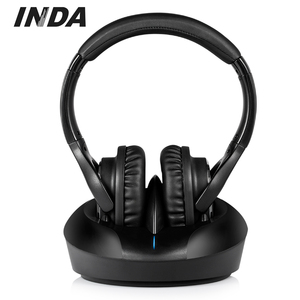 Casque sans fil UHF HiFi supra-auriculaire avec indicateur LED, étanche <span class=keywords><strong>IPX2</strong></span>, autonomie de 10 heures pour regarder la télévision, station de charge du transmetteur - Product Image 5