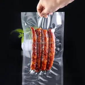 Plastic reusable resealable vacuum food vacuum food sealer bag composite grain food vacuum bag custom frozen food grade leakproof vacuum food