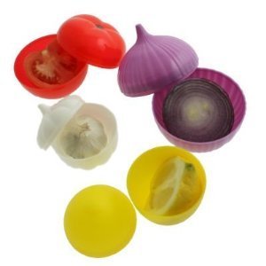 Oem 4 Pak Fruit & Groente Opslagbakjes, Ui, Citroen, Tomaat En Knoflookspaarder - Product Image 4