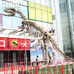 Outdoor Science Museum Exhibits Dinosaur Fossils