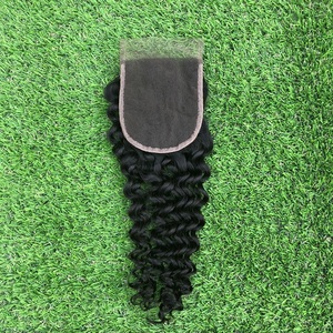 <span class=keywords><strong>Alibaba</strong></span> Expresso Preço Por Atacado Excelente Qualidade Cabelo Yoody Lace Encerramento Cabelo Virgem Brasileiro de 10 ''-20'' Polegada 4*4 Encaracolado - Product Image 1