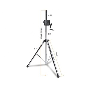 S-SP-21 de trípode <span class=keywords><strong>para</strong></span> altavoz cromado, soporte <span class=keywords><strong>para</strong></span> el suelo, fácil de manejar y usar, en escenario - Product Image 2