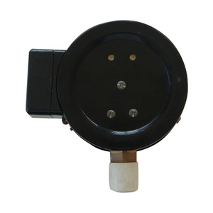 Manomètre électrique à contact pour vide interne en laiton avec boîtier en acier noir de 4 pouces (100mm) - Product Image 2