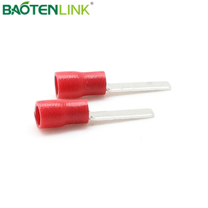 BAOTENG DBV1.25-10 A.W.G22-16 red copper brass PVC 통조림 도금 자동 주름을 잡는 공구에 blade shape electric 선 terminal