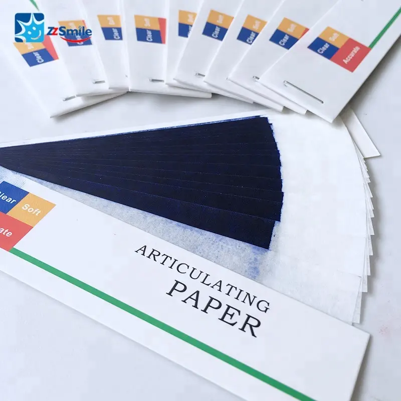 Mavi ve Kırmızı Renk Diş Articulating Kağıt/Karbon Kağıdı (Düz tip)