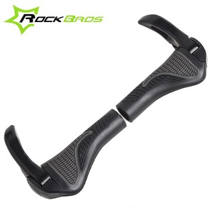 Rockbros vélos Bike vtt composants Bar ends poignées caoutchouc poignées & Aluminum Barend guidon ergonomique poignées douces - Product Image 2