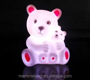 创意熊妈妈抱着熊宝宝造型小夜灯装饰蜡烛灯小夜灯，给孩子们的好礼物