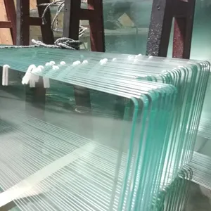 מלוטש קצה ברור מזג זכוכית פנל ריהוט לוח כיסא מחצלת