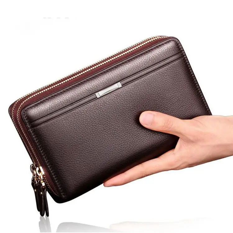 Weiyi Leather Passport Wallet Phone Case Money Bag Mens Leather Wallet