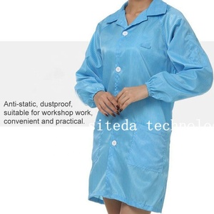 静電気防止<span class=keywords><strong>ESD</strong></span>オーバーオール多色多色実験室ワークショップスーツ防塵安全服クリーンルーム用カスタマイズ可能 - Product Image 6