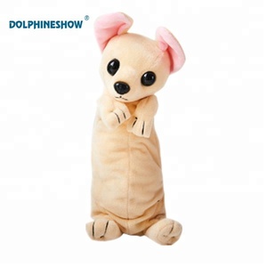 Commercio all'ingrosso di Kawaii di Cancelleria Peluche con la Chiusura Lampo Sacchetto di Peluche Animale Del Fumetto di Figura del Cane Sacchetto Della Matita di Scuola Forniture - Product Image 3