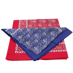 Lenço personalizado engraçado bolinha vermelha de algodão impresso bandana - Product Image 4