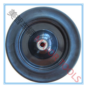 Roues de tondeuse à gazon 14x3.5-8 Roue en caoutchouc massif pour bétonnière - Product Image 5