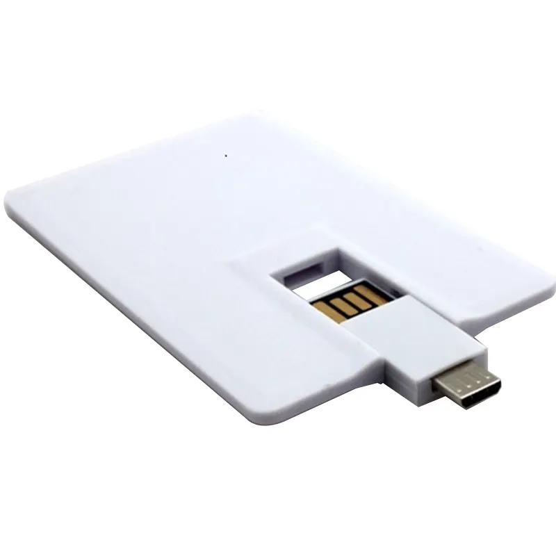 Credit Card shaped i-easy use android micro 16GB Mini USB 2 in 1 OTG flash drive for Smart Android Phone