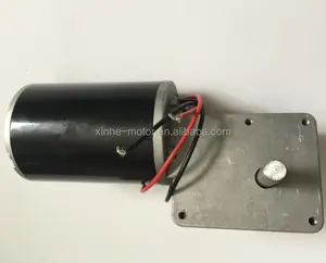 कम शोर कीड़ा गियर मोटर 76mm 12v 24v 200W स्लाइडिंग दरवाजे उच्च टोक़ डीसी मोटर्स