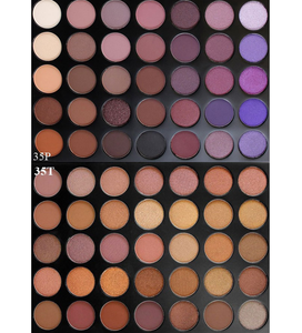 35가지 색상 신제품 도매 누드 아이섀도우 피그먼트 팔레트 방수 매트 메이크업 아이섀도우 팔레트 - Product Image 2