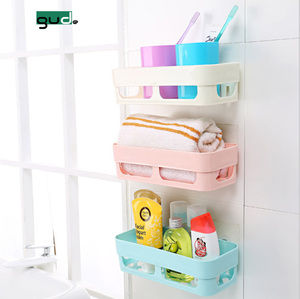 Bon marché support de <span class=keywords><strong>Cuisine</strong></span> Gratuit poinçonnage fixé au mur En Plastique Rectangle stockage rack etagère <span class=keywords><strong>d</strong></span>'<span class=keywords><strong>angle</strong></span> de douche - Product Image 2