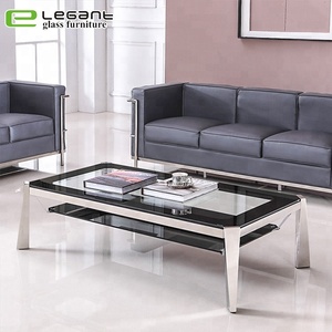 <span class=keywords><strong>Patas</strong></span> <span class=keywords><strong>de</strong></span> <span class=keywords><strong>metal</strong></span> <span class=keywords><strong>de</strong></span> acero inoxidable para sala <span class=keywords><strong>de</strong></span> estar modernas, <span class=keywords><strong>mesa</strong></span> <span class=keywords><strong>de</strong></span> <span class=keywords><strong>centro</strong></span> <span class=keywords><strong>de</strong></span> cristal rectangular, color blanco - Product Image 3