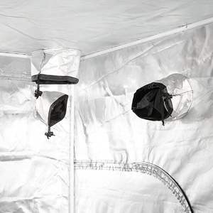 Équipement hydroponique boîte de culture 240*120*200cm <span class=keywords><strong>serre</strong></span> jardin tente de croissance sombre prêt à expédier - Product Image 4