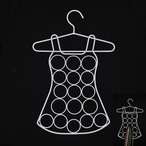 Soporte de bufanda con diseño de forma de vestido de alambre cromado de construcción racional - Product Image 5