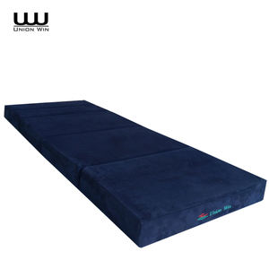 Sofá Cama Plegable de 5 Pliegues, Estilo Tradicional, Tapizado en Terciopelo Azul Marino, con Espuma, para el Hogar, Dormitorio o Uso en Hoteles - Product Image 6