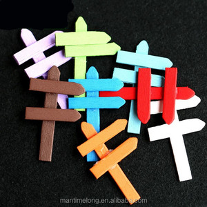 Miniatura de valla decorativa para paisajismo, micro miniatura artificial, pequeño poste de señalización, accesorios DIY, material mtl mtl - Product Image 5