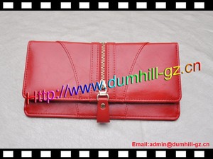 pu borsa a mano in pelle bifold frizione a lungo <span class=keywords><strong>rosso</strong></span> donne <span class=keywords><strong>portafoglio</strong></span> - Product Image 3