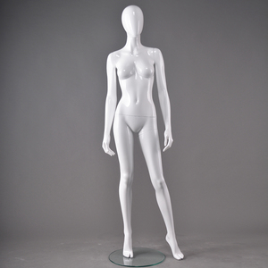 Ayakta parlak beyaz ucuz manken satılık, moda manken - Product Image 2