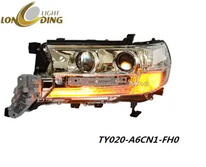 Lampu Depan Mobil LED TOYOTA LAND CRUISER, Lampu Depan Mobil Rakitan, Lampu Utama HID untuk TOYOTA LAND CRUISER 2016-2018