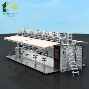 Sistema hidráulico de cocina móvil de 20 pies, casa de contenedores de envío para quiosco de <span class=keywords><strong>comida</strong></span> rápida al aire libre, cafetería o restaurante - Product Image 2