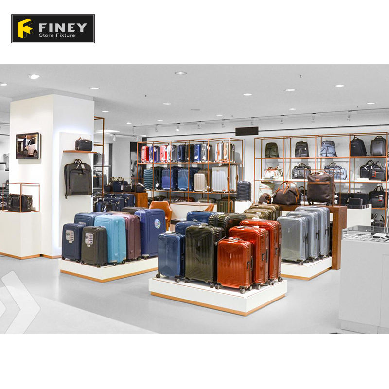 Custom Luggage Display Modern Shop Interior Design