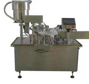 Verified Gold Plus Supplier 1500BPH eye drop bottle unscrambler filling plugging capping labeling machine whole filling line