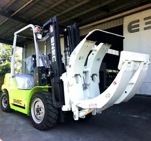 3ton pince de rouleau de papier de chariot élévateur de chariot élévateur diesel Chine 2019 nouveau FD30 chargeur ISUZU moteur solide pneu