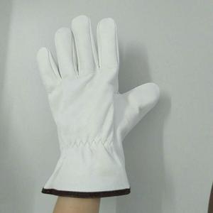 Custom <span class=keywords><strong>Rigger</strong></span> construcción industrial conducción cabra trabajo de seguridad TIG soldadura guantes de cuero de piel de cabra - Product Image 3