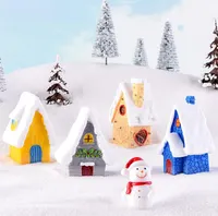 Grosir Populer Buatan Tangan Dekoratif Rumah Desa Miniatur Natal
