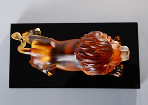 Figurine de Lion en verre cristal, art créatif, Statue d'animaux sauvages, décoration de maison - Product Image 6