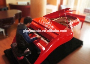 Pianoforte a Coda Rosso Stile <span class=keywords><strong>Auto</strong></span> per Concerti, Prezzo di Fabbrica, Personalizzabile, per Decorazione Casa e Hotel HG-C1R - Product Image 2