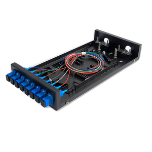 Boîtier terminal ODF fibre optique de haute qualité, entièrement équipé, SC 8 cœurs, panneau de brassage fibre, boîtier métallique, câble de descente FTTH - Product Image 1