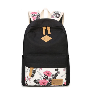 Zaino da scuola per bambini multifunzionale personalizzato con matita da pranzo zaino da donna in tela di alta qualità con stampa floreale 3 in 1 - Product Image 3