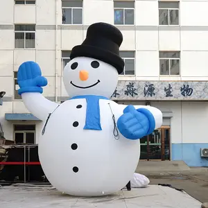 lovely gate decoration inflatable snow boy doll christmas festival cartoon decorate props
