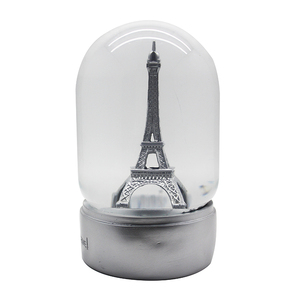 Globo di neve più caldo resina torre <span class=keywords><strong>Eiffel</strong></span> vetro personalizzato globi di neve acqua in resina regali statua decorazione casa casa ornamenti - Product Image 2